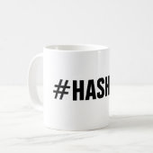 Creëer uw eigen aangepaste hashtag koffie-mok koffiemok (Voorkant links)