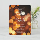 Creëer Uw Eigen Aangepaste Herfst Gouden Bokeh Bru Kaart (Staand voorkant)