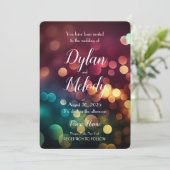 Creëer Uw Eigen Aangepaste Herfst Regenboog Bokeh Kaart (Staand voorkant)