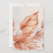 Creëer uw eigen aangepaste herfstbladeren bruiloft kaart (Achterkant)