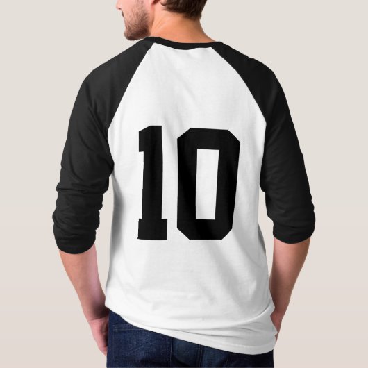 Creëer Uw eigen aangepaste honkbal T-shirt (Achterkant)