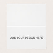 Creëer Uw eigen aangepaste horizontaal gevouwen 3. Visitekaartje (Buitenkant ongevouwen)