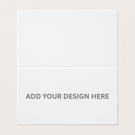 Creëer Uw eigen aangepaste horizontaal gevouwen 3. Visitekaartje (Buitenkant ongevouwen)