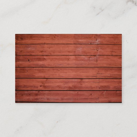 Creëer Uw eigen aangepaste houten constructie Visitekaartje (Achterkant)