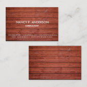 Creëer Uw eigen aangepaste houten constructie Visitekaartje (Voorkant / Achterkant)