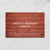 Creëer Uw eigen aangepaste houten constructie Visitekaartje (Voorkant)