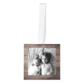 Creëer Uw eigen aangepaste houtfamilie Kubus Ornament (Voorkant)