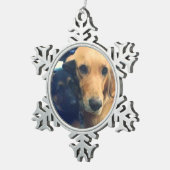 Creëer uw eigen aangepaste huisstijl tin sneeuwvlok ornament (Rechts)