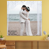 Creëer Uw Eigen Aangepaste Huwelijksfoto Naam toev Canvas Afdruk (Insitu (Woonkamer))