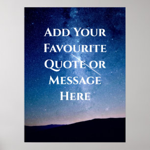 Creëer Uw eigen aangepaste Inspirerend offerte Pos Poster