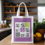 Creëer Uw eigen aangepaste instagram Boodschappentas<br><div class="desc">Met Radiant Orchid, Lime Green en Charcoal vierkanten. U kunt de foto's van het Instagram voor dit ontwerp gebruiken. Gebruik 6 vierkante foto's om een uniek en persoonlijk cadeau te creëer. Of je kunt de hipster puppy houden en een trendy keepslag maken. Als u de afbeeldingen moet aanpassen, klik op...</div>