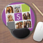 Creëer Uw eigen aangepaste instagram Gel Muismat<br><div class="desc">Met Radiant Orchid, Lime Green en Charcoal vierkanten. U kunt de foto's van het Instagram voor dit ontwerp gebruiken. Gebruik 6 vierkante foto's om een uniek en persoonlijk cadeau te creëer. Of je kunt de hipster puppy houden en een trendy keepslag maken. Als u de afbeeldingen moet aanpassen, klik op...</div>
