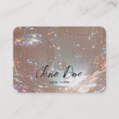 Creëer uw eigen aangepaste iriserende bubbels visitekaartje (Voorkant)