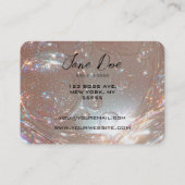 Creëer uw eigen aangepaste iriserende bubbels visitekaartje (Achterkant)