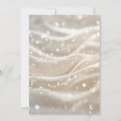 Creëer uw eigen aangepaste ivoren witte golven save the date (Achterkant)