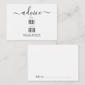 Creëer uw eigen aangepaste kalligrafie advieskaart (Voorkant / Achterkant)