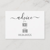 Creëer uw eigen aangepaste kalligrafie advieskaart (Voorkant)