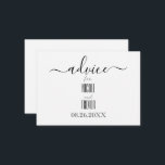 Creëer uw eigen aangepaste kalligrafie advieskaart<br><div class="desc">Creëer Your Own Custom Calligraphy Advies Kaart Bezoek onze winkel voor meer coördinatie bruiloft en speciale evenementen benodigdheden,  decor en gunsten!</div>