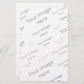 Creëer Uw eigen aangepaste kantoorruimte Briefpapier (Voorkant / Achterkant)