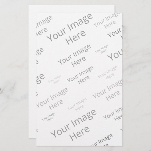 Creëer Uw eigen aangepaste kantoorruimte Briefpapier (Voorkant / Achterkant)