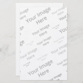 Creëer Uw eigen aangepaste kantoorruimte Briefpapier (Voorkant / Achterkant)