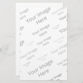 Creëer Uw eigen aangepaste kantoorruimte Briefpapier (Voorkant / Achterkant)