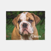 Creëer Uw eigen aangepaste keepaardfoto Fleece Deken (Voorkant (Horizontaal))