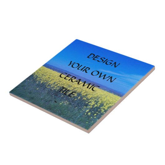 Creëer Uw eigen aangepaste keramische tapijtegel 6 Tegeltje (Zijkant)