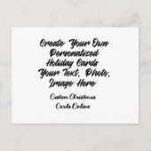 Creëer Uw Eigen Aangepaste Kerst Kaarten Online Feestdagenkaart (Voorkant)