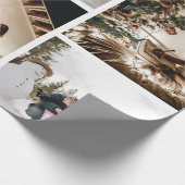 Creëer Uw eigen aangepaste kerstcollage voor foto' Cadeaupapier (Hoek)
