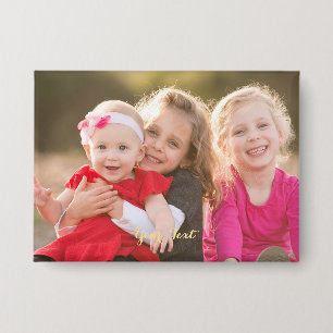 Creëer Uw Eigen Aangepaste Kinder Foto Pin Flair B Button