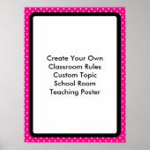 Creëer Uw eigen aangepaste klaslokaal Poster (Voorkant)
