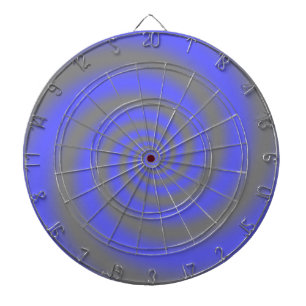 Creëer Uw eigen aangepaste kleerkaart Blauw spiraa Dartbord