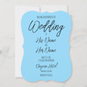 Creëer uw eigen aangepaste kleur bruiloft kaart (Voorkant)