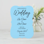 Creëer uw eigen aangepaste kleur bruiloft kaart (Staand voorkant)