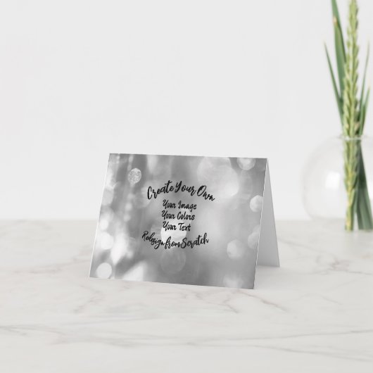 Creëer Uw eigen aangepaste kleur/ontwerp Bedankkaart (Voorkant)