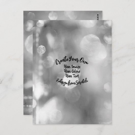 Creëer Uw eigen aangepaste kleur/ontwerp Briefkaart (Voorkant / Achterkant)