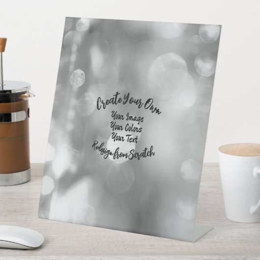 Creëer Uw eigen aangepaste kleur/ontwerp Reclamebord Met Voetstuk (Insitu)