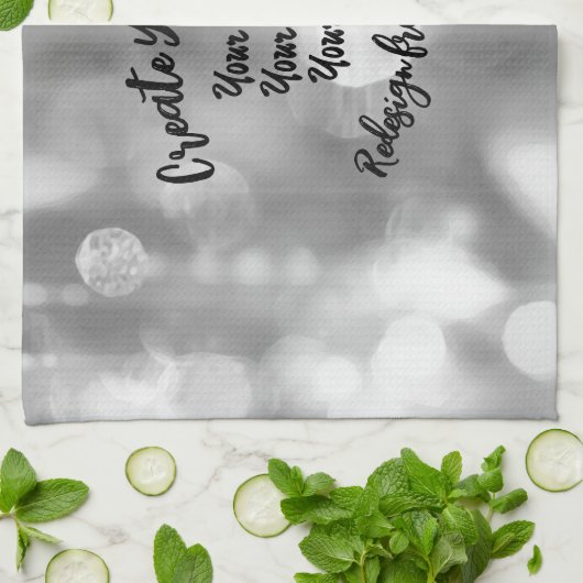 Creëer Uw eigen aangepaste kleur/ontwerp Theedoek (Gevouwen)