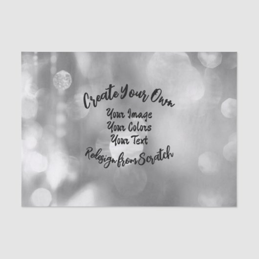 Creëer Uw eigen aangepaste kleur/ontwerp Tissuepapier (Voorkant)