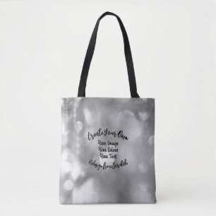 Creëer Uw eigen aangepaste kleur/ontwerp Tote Bag