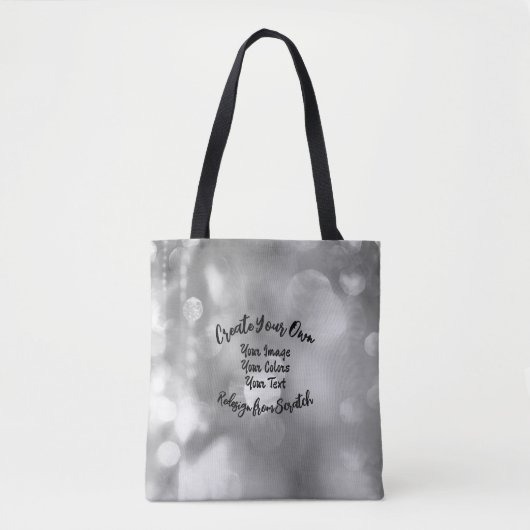 Creëer Uw eigen aangepaste kleur/ontwerp Tote Bag (Voorkant)