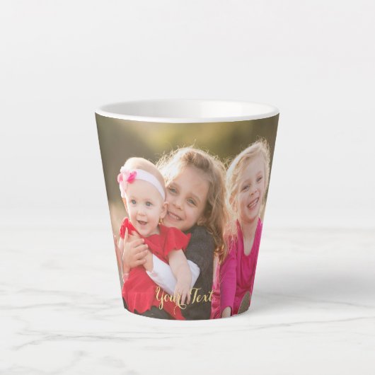 Creëer uw eigen aangepaste Koffie op persoonlijke  Latte Mok (Voorkant)