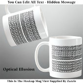 Creëer Uw eigen aangepaste korte verborgen bericht Koffiemok