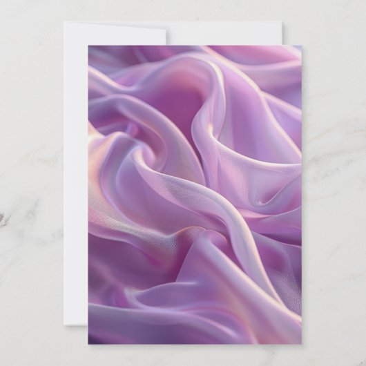 Creëer uw eigen aangepaste Lila Paarse zijdeachtig Save The Date (Achterkant)