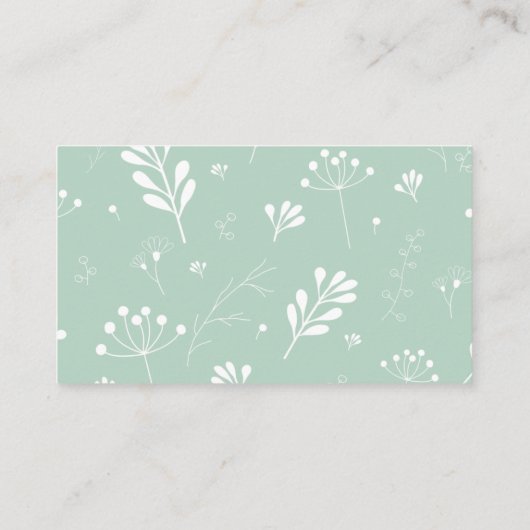 Creëer Uw eigen aangepaste Logo Afbeelding Modern  Visitekaartje (Achterkant)