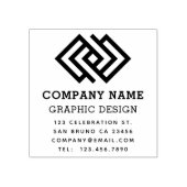 Creëer Uw Eigen Aangepaste Logo & Bedrijfsgegevens Rubberstempel (Afrduk)