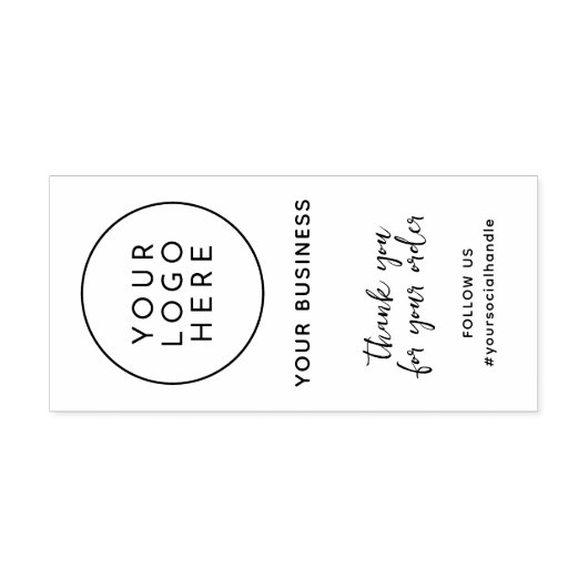 Creëer uw eigen aangepaste Logo Modern Business Zelfinktende Stempel (Design)