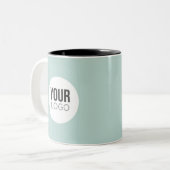 Creëer uw eigen aangepaste Logo-Mok Tweekleurige Koffiemok (Voorkant links)