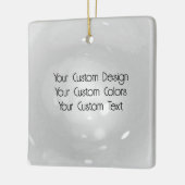 Creëer uw eigen aangepaste Logo/ontwerp Keramisch Ornament (Links)